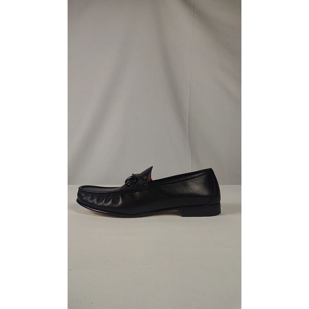 Quince Men Calfskin Leather Horsebit Loafer Black Shoes 9